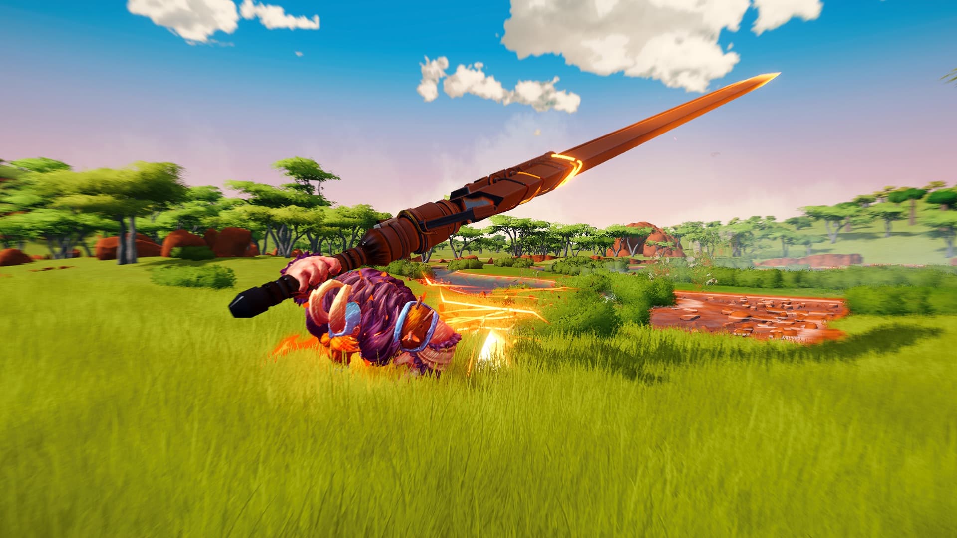 Titan Sword screenshot — The sword doubles as the sprint